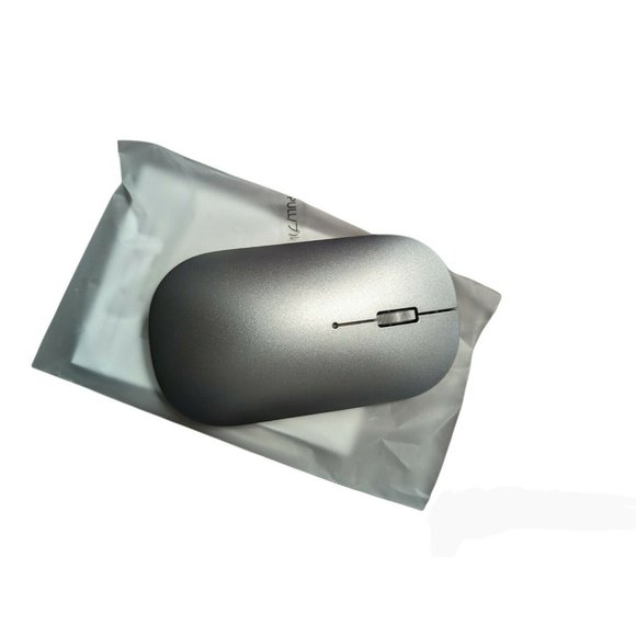 Tecknet - Wireless Rechargeable SILENT MOUSE - Silver - TK-MS001 - NEW - Picture 1 of 3